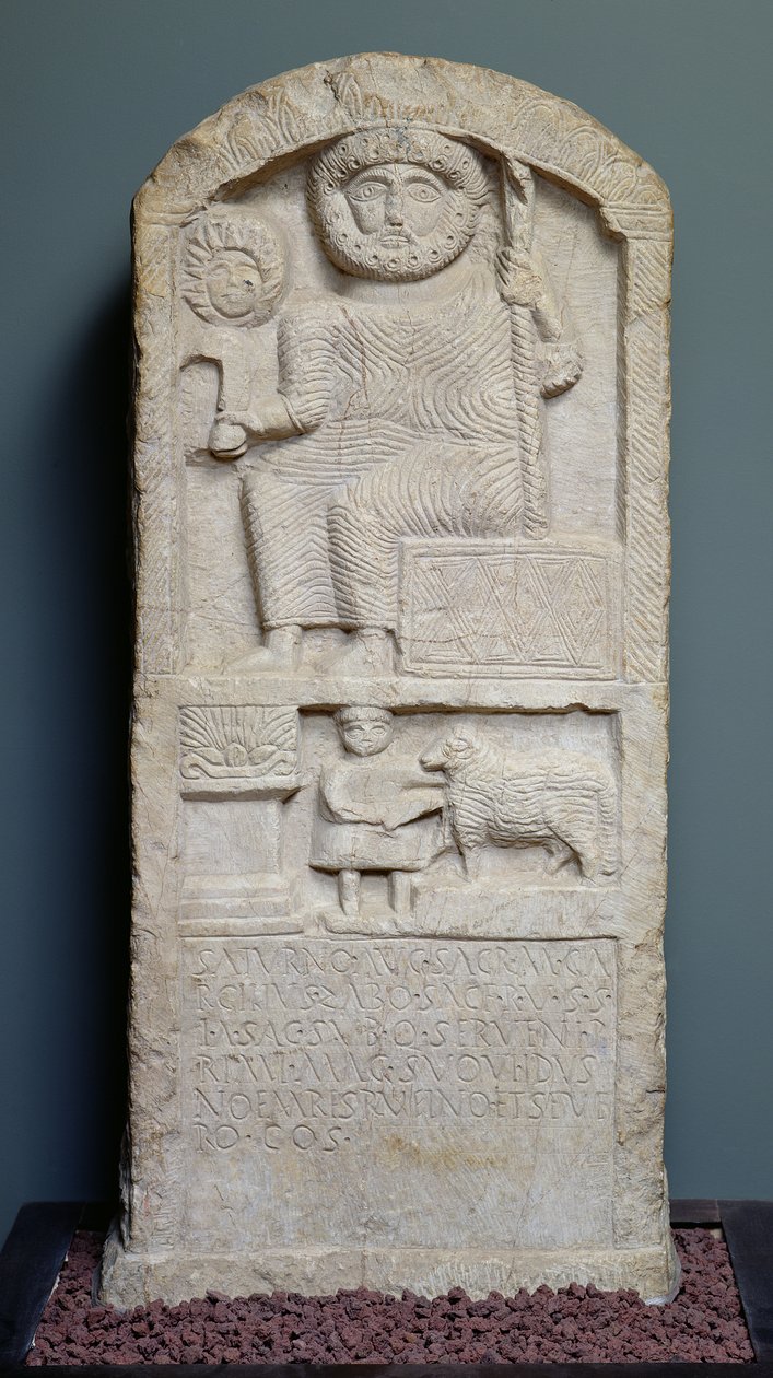 A Szaturnusznak szentelt sztélé El-Ayaida-ból, i.sz. 323 alkotó: Roman