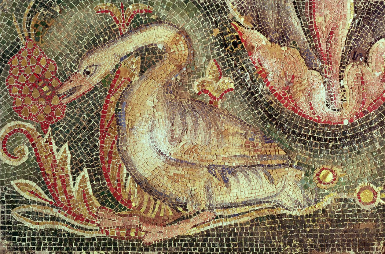 Hattyú, restaurált 1200 körül (mozaik) alkotó: Roman