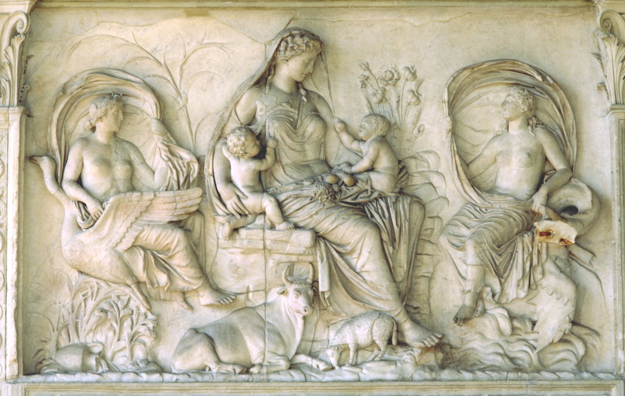 Az Ara Pacis Tellus panelje (márvány) alkotó: Roman