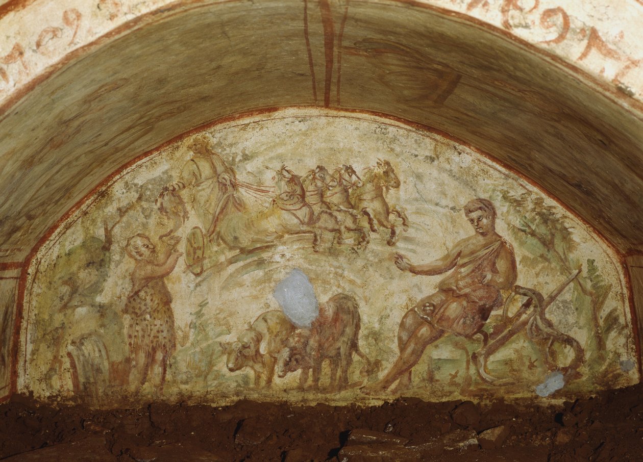 Illés mennybemenetele, Via Latina katakombák, Róma alkotó: Roman
