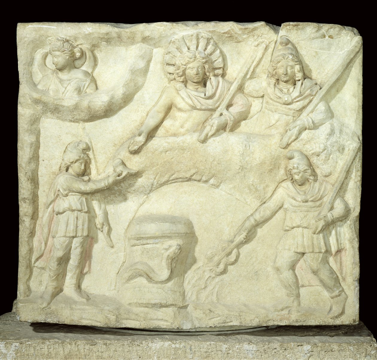 Mithrász és a Nap lakomája, Kr.u. 2-3. század (márvány) (lásd még: 173164) alkotó: Roman