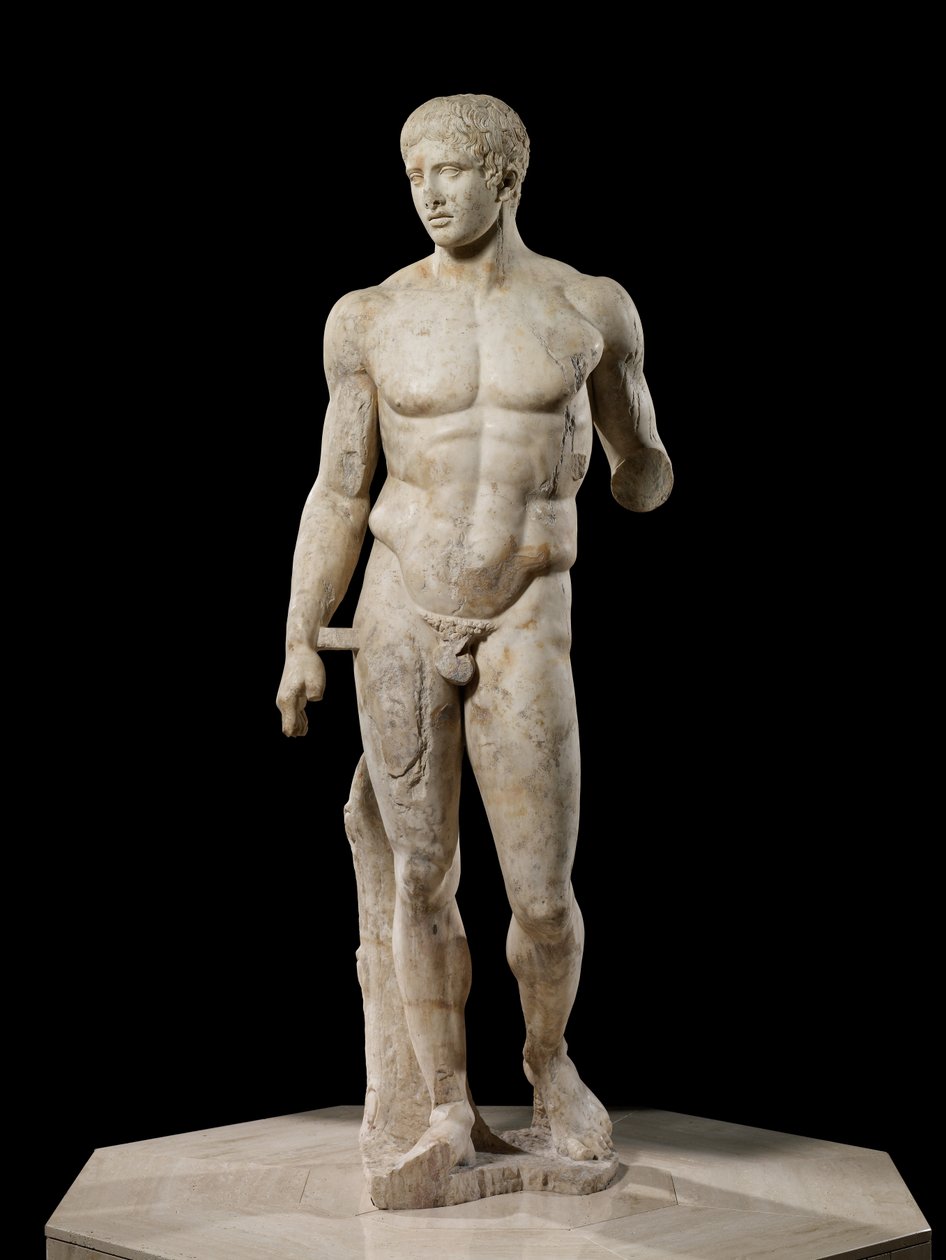 A Doryphoros, Kr. e. 120-50 (pentelei márvány) alkotó: Roman