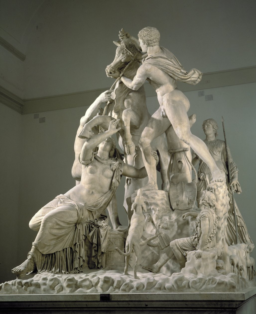 A Farnese Bull, Tralles Apollonios görög eredetijének római másolata alkotó: Roman