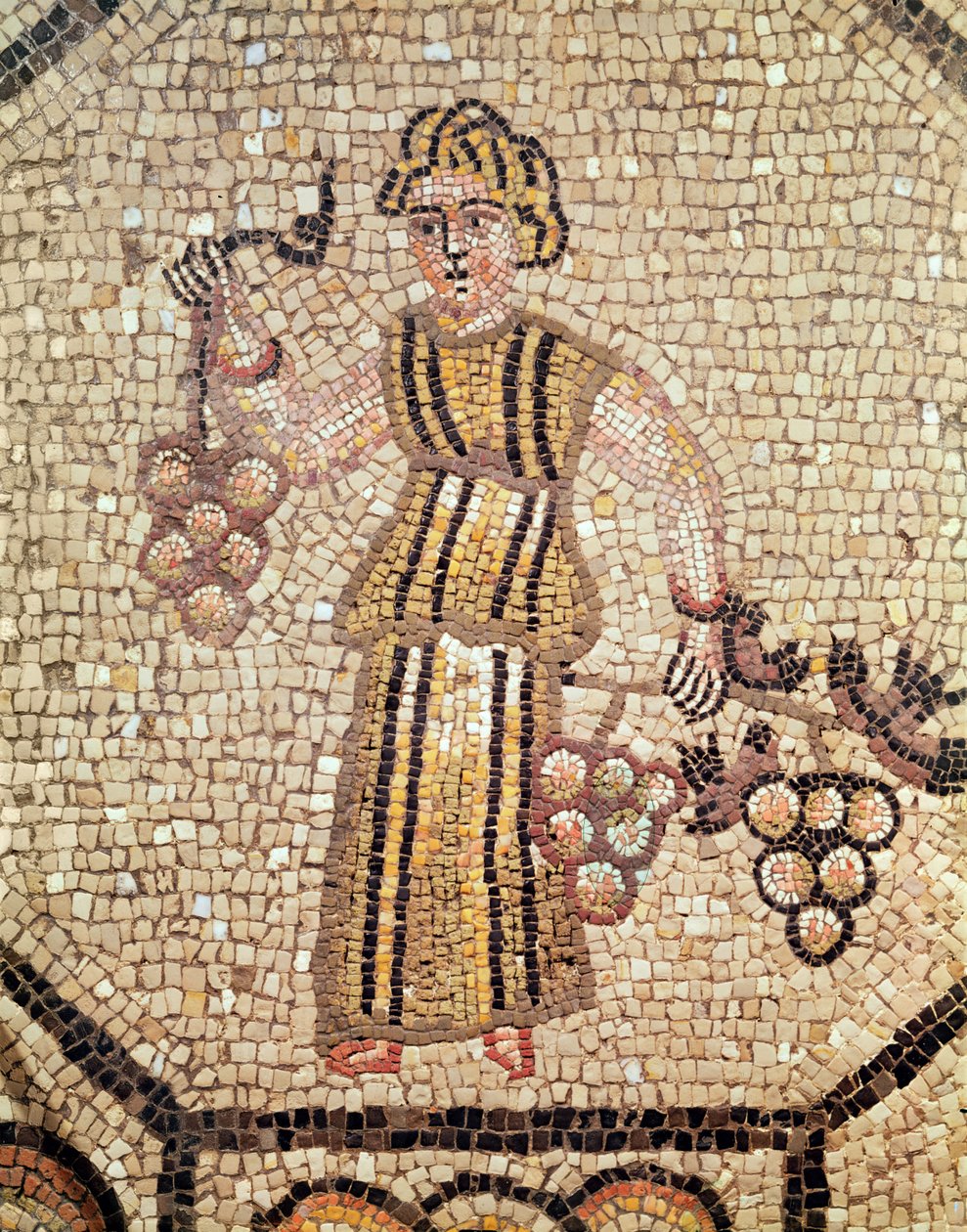 A szőlőárus (mozaik) alkotó: Roman