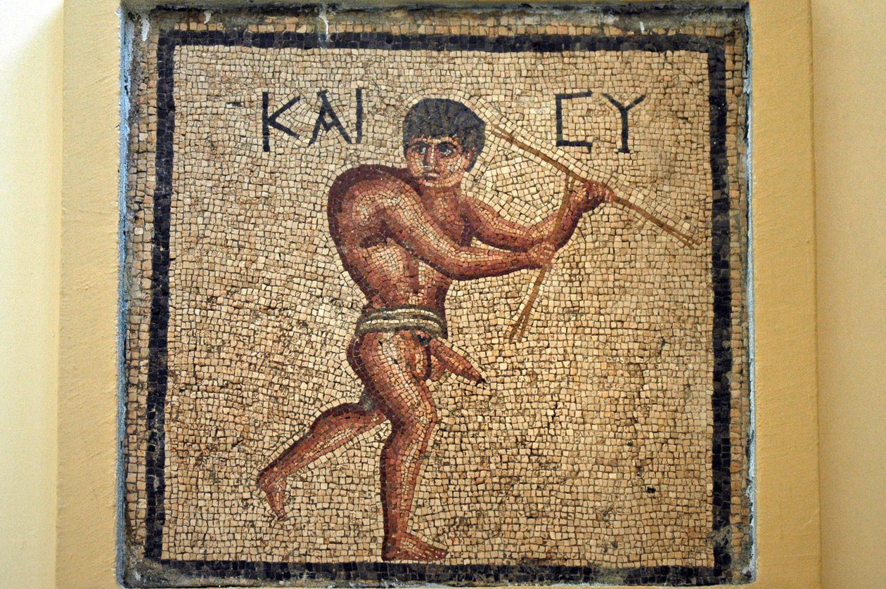 A boldog púpos, Antakyából (mozaik) alkotó: Roman