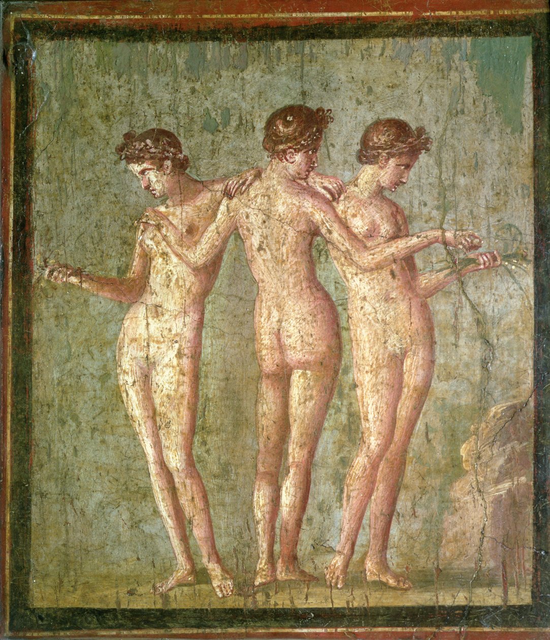 Három kegyelem, Pompeiiből alkotó: Roman