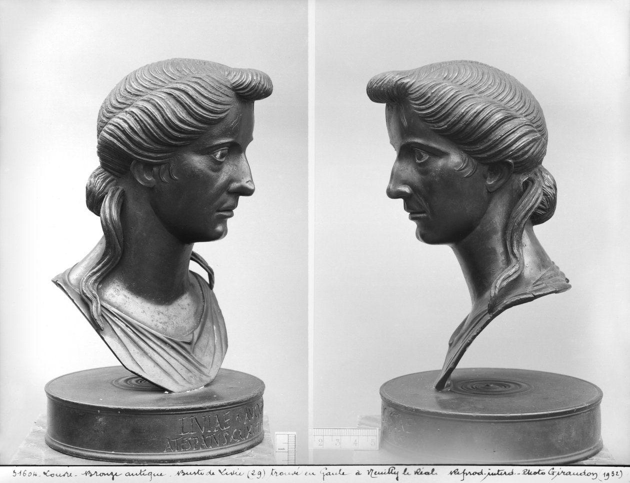 Lívia mellszobrának két képe (Kr. e. 58-i.sz. 29) (bronz) alkotó: Roman