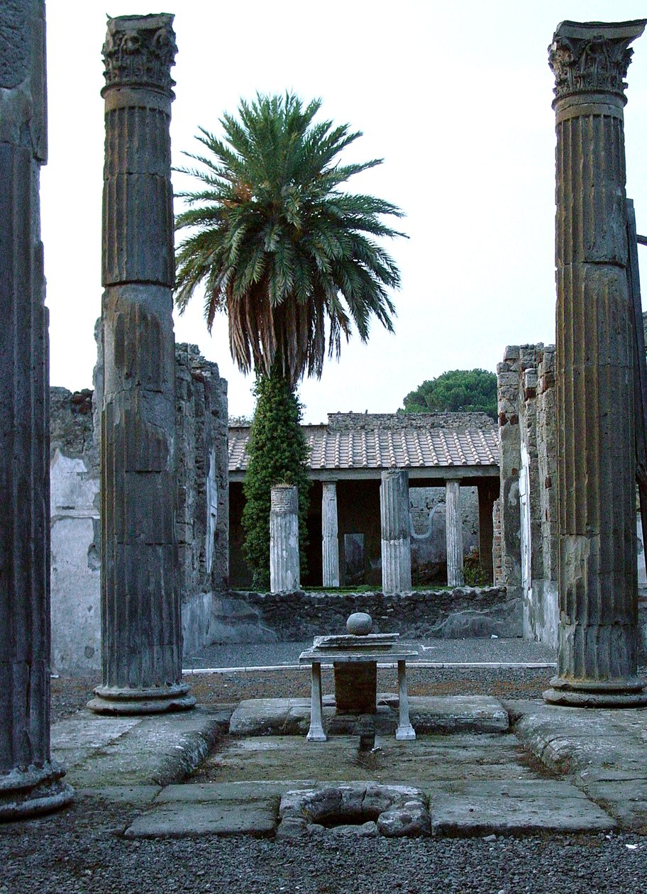 Kilátás egy átriumra, esetleg a Casa del Fauno-ra (a Faun házára) alkotó: Roman