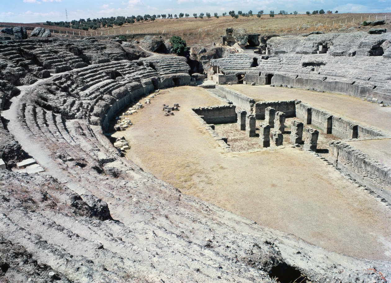 Kilátás az amfiteátrumra alkotó: Roman