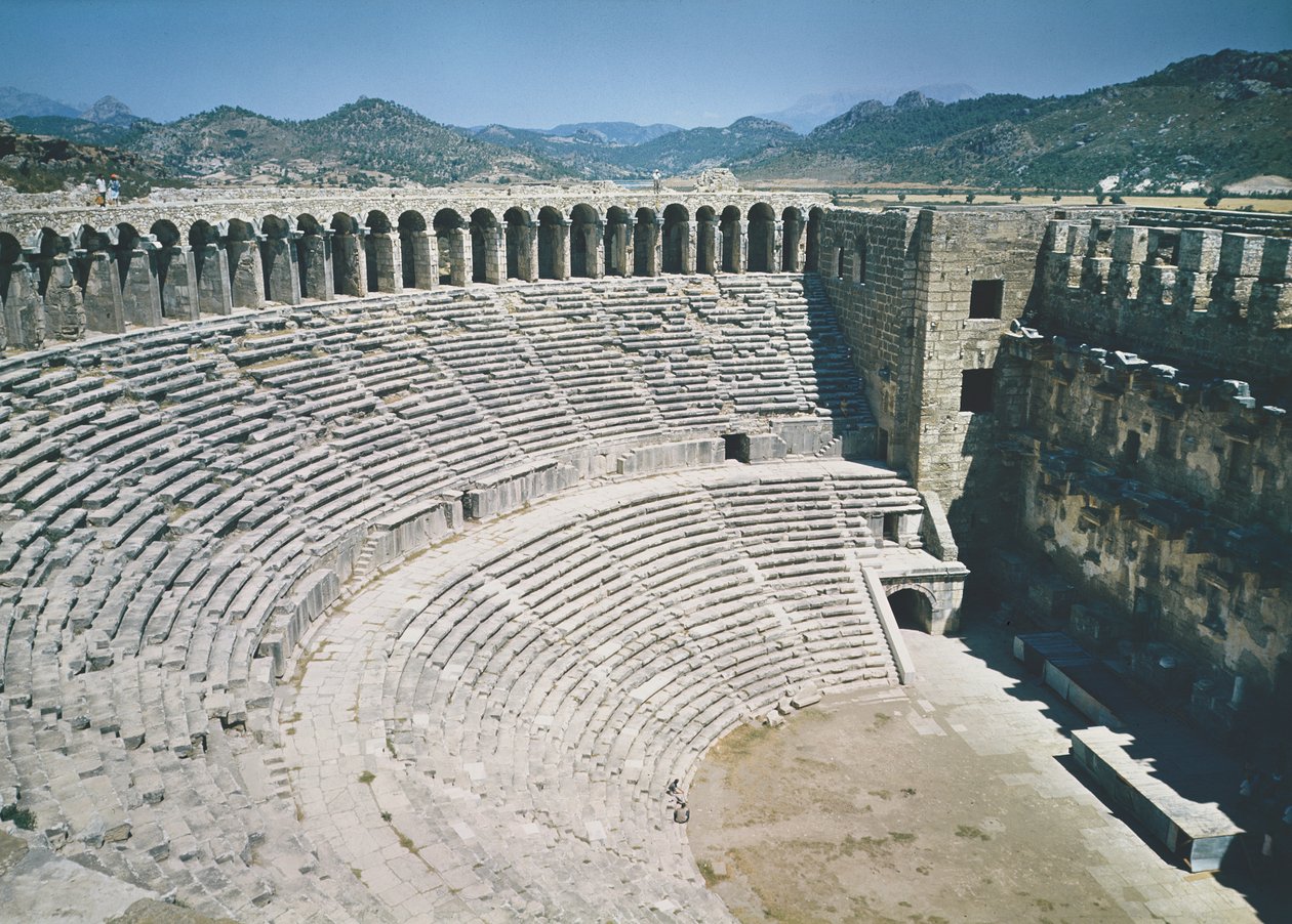 Kilátás az amfiteátrumra alkotó: Roman