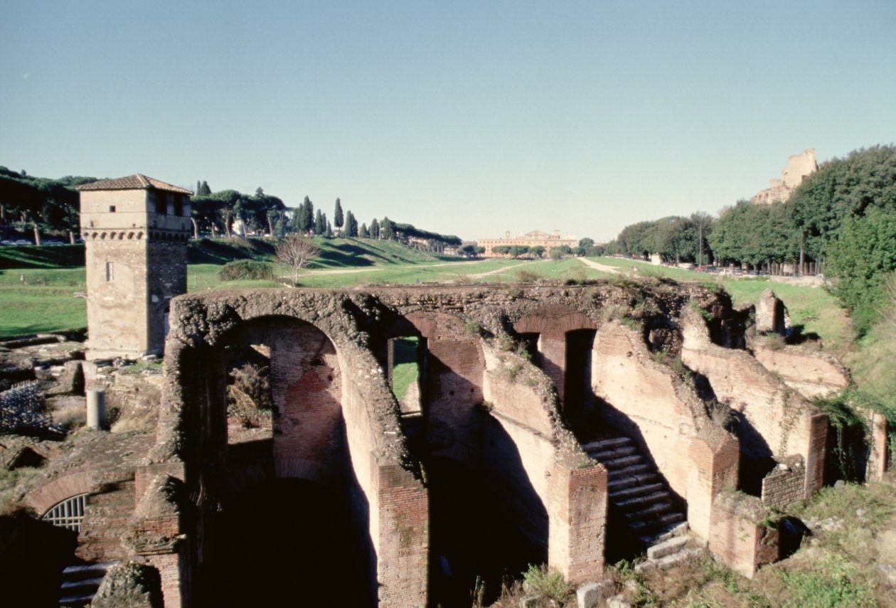 Kilátás a stadionra, római alkotó: Roman