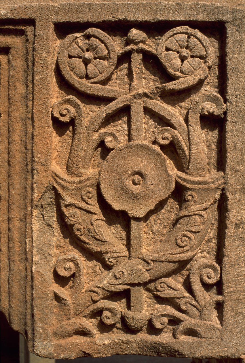 Építészeti töredék faragott díszítéssel, Sertius piac, magas császárkor (Kr. e. 27-395) alkotó: Roman Imperial Period