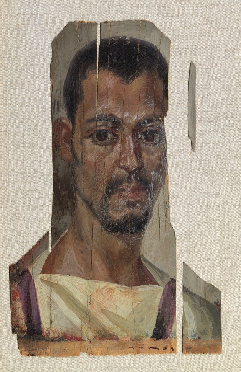 Fayumi portré (enkausztikus viasz, fa) alkotó: Roman Period Egyptian