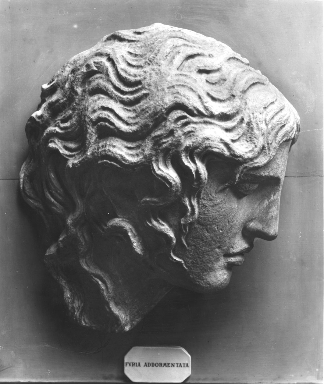 Egy alvó düh vagy haldokló Medúza feje alkotó: Roman Roman