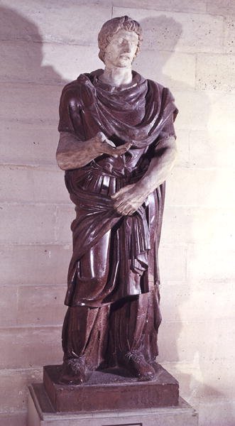 Egy rabbarbár herceg, a Villa Borghese-ből, Rómából (porfír) alkotó: Roman