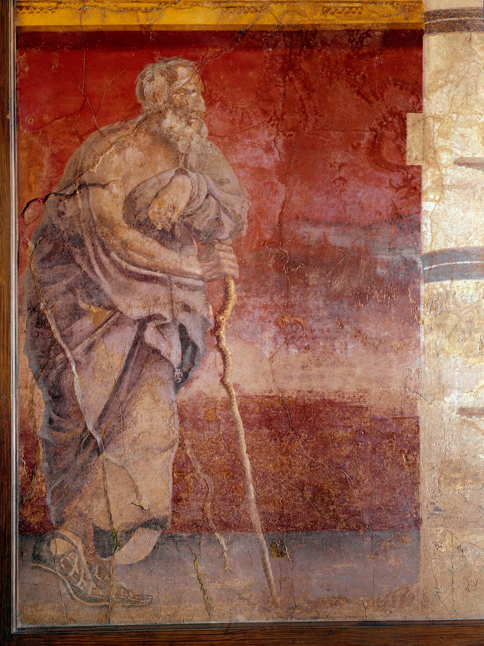 Egy filozófus, részlet (freskó alkotó: Roman