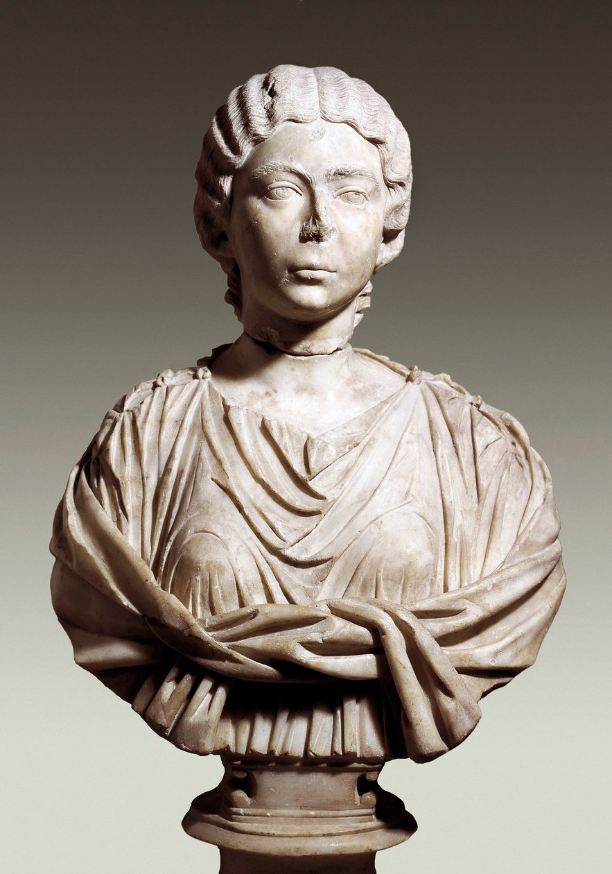 Annia Galeria Faustina, Faustina a fiatal (körülbelül 125/130-175), Kr.u. 2. század (márvány) alkotó: Roman