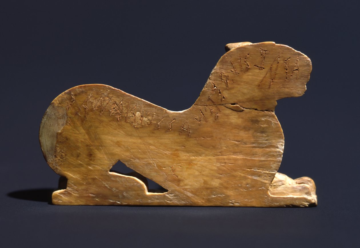 Archaikus oroszlánkölyök a Palatinus-dombról, Róma (a hátoldalt lásd: 702379) alkotó: Roman