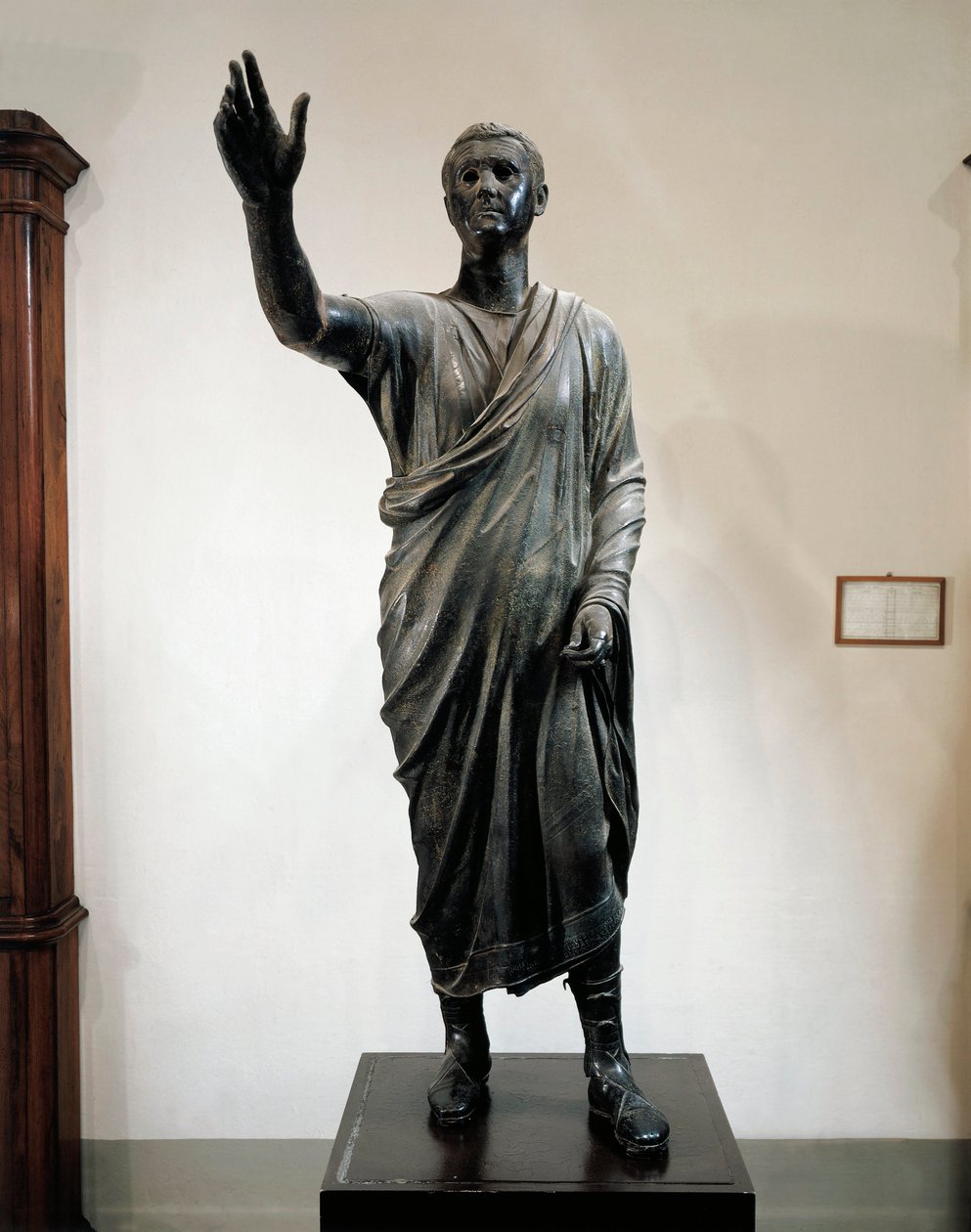 Aule Metele bronzszobra, a szónok (Arringatore), Pila-ból, Perugia, Olaszország, Kr.e. 80 körül. alkotó: Roman