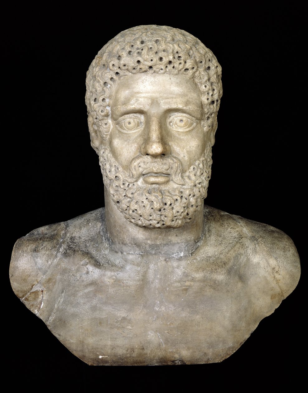 Herkules mellszobra (márvány) alkotó: Roman