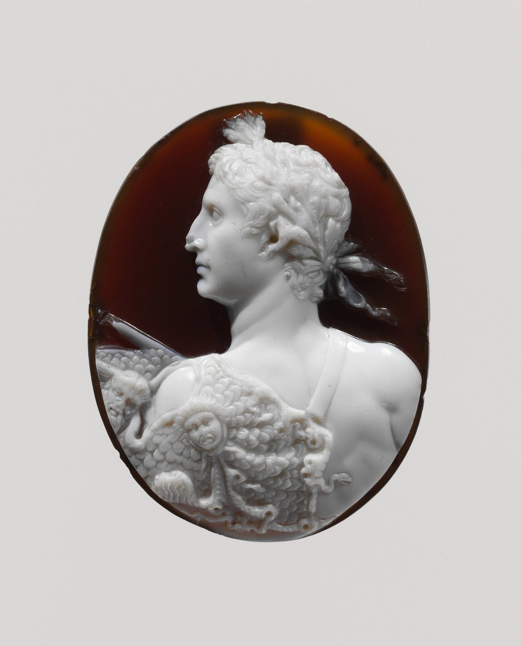Augustus császár Cameo portréja, i.sz. 41–54 (szardonyx) alkotó: Roman