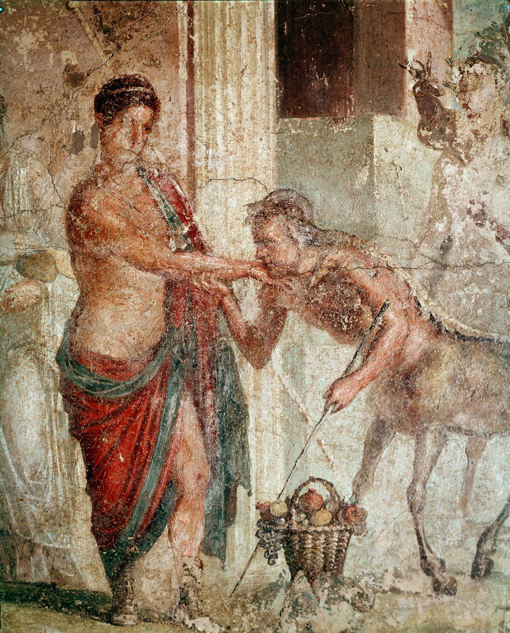 Kentaur Pelops és Hippodamia esküvőjén (freskó alkotó: Roman