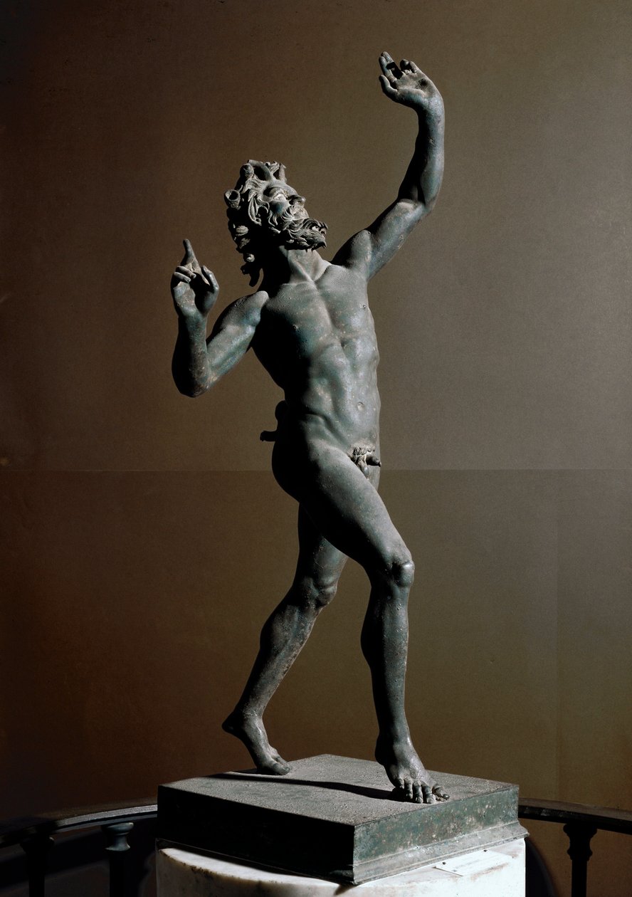 Táncoló faun, bronzszobor, Kr.e. 2. század alkotó: Roman