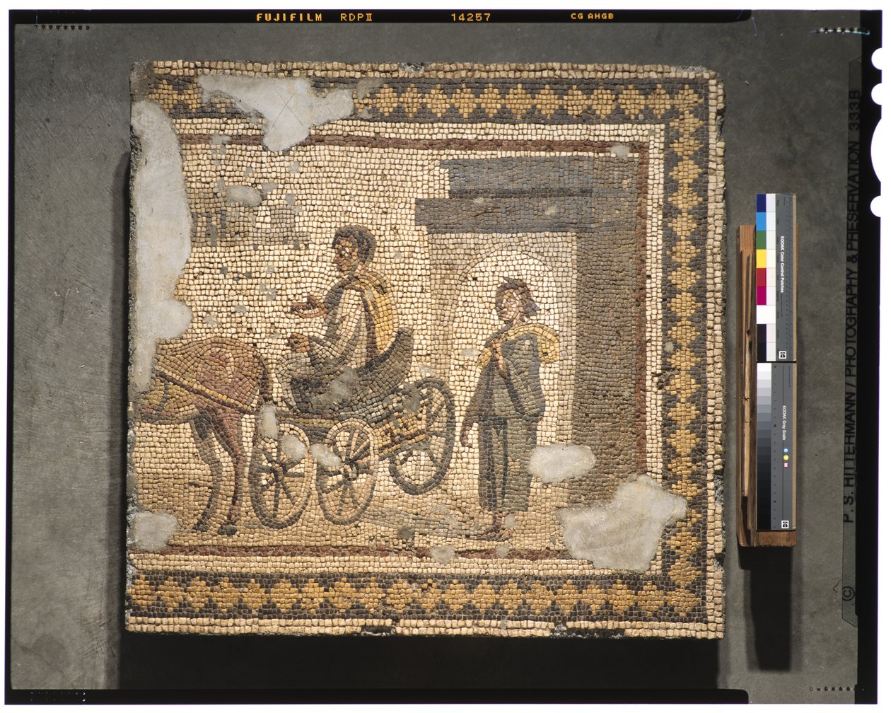Indulás (A Menander házából), 250 körül (márvány) alkotó: Roman