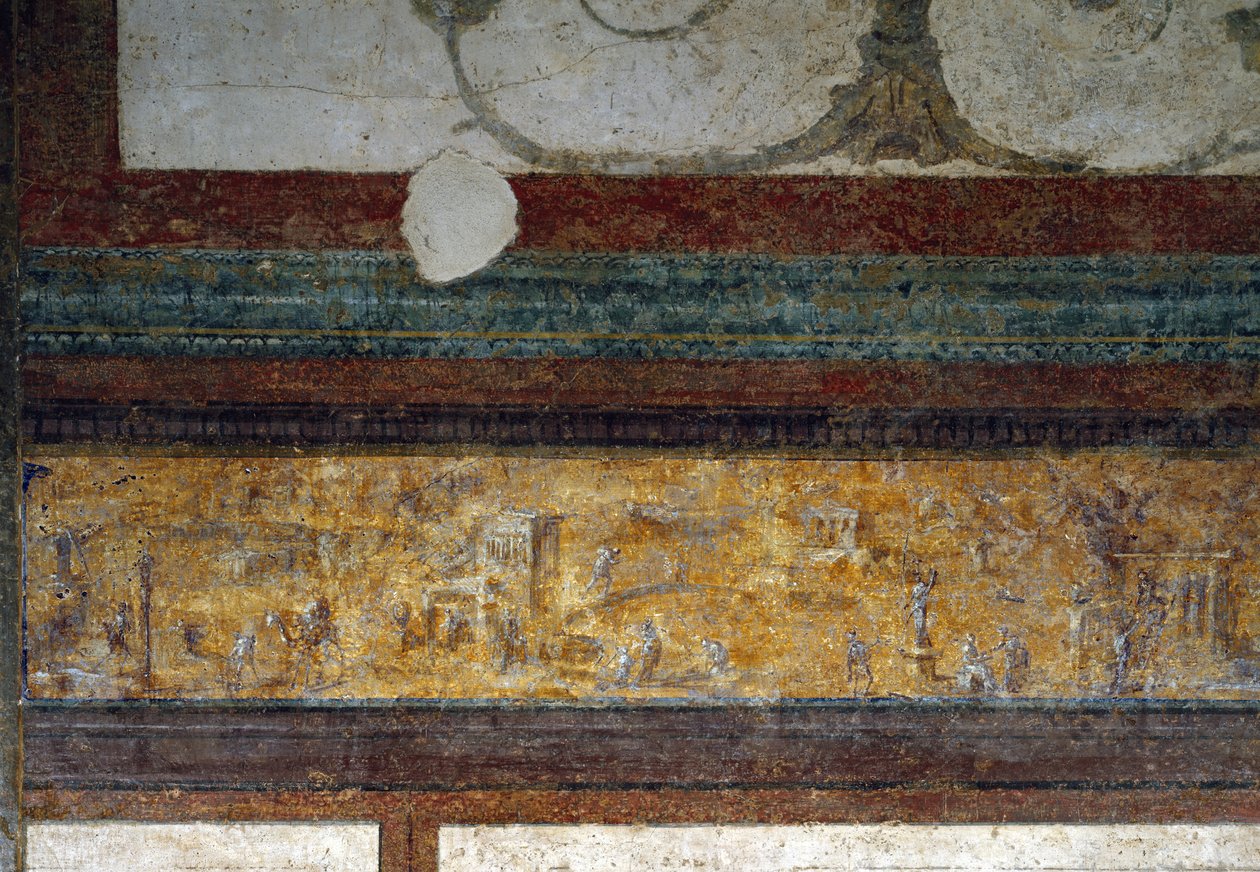 Egy fríz részlete a tablinumból, ie 40-20 (freskó) alkotó: Roman