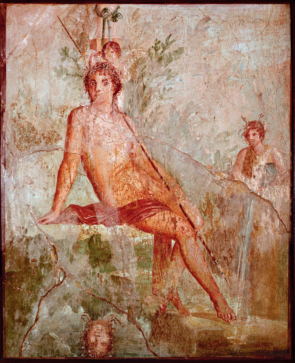 Erosz és Nárcisz (freskó alkotó: Roman