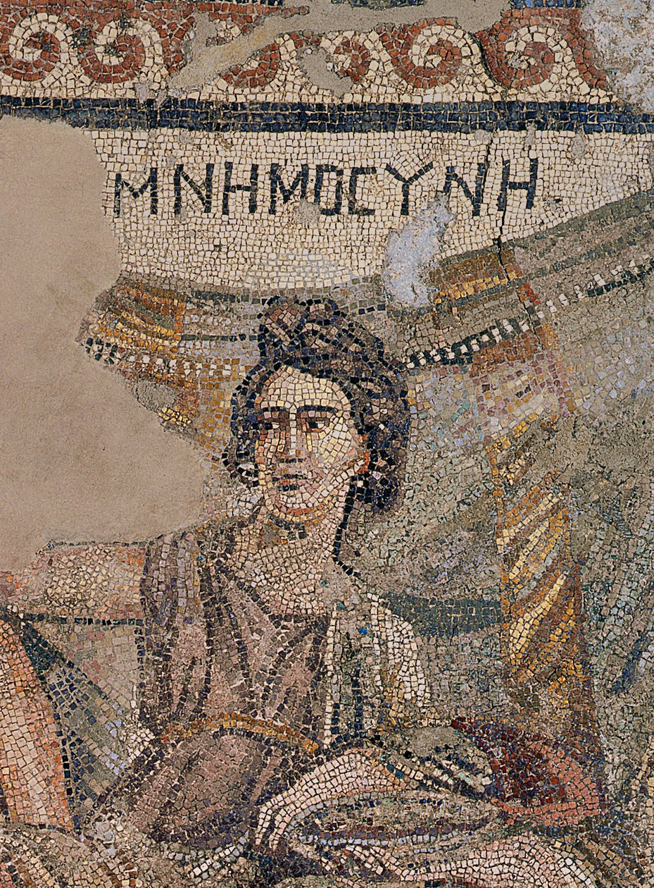 Temetési Szimpózium, az antiókhiai nekropoliszból, Kr.u. IV. század vége (mozaik) (242530 részlet) alkotó: Roman