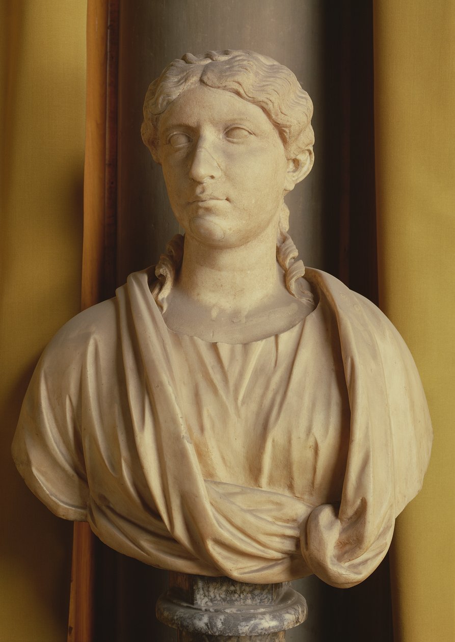 Agrippina feje, Germanicus egykori felesége (márvány) alkotó: Roman