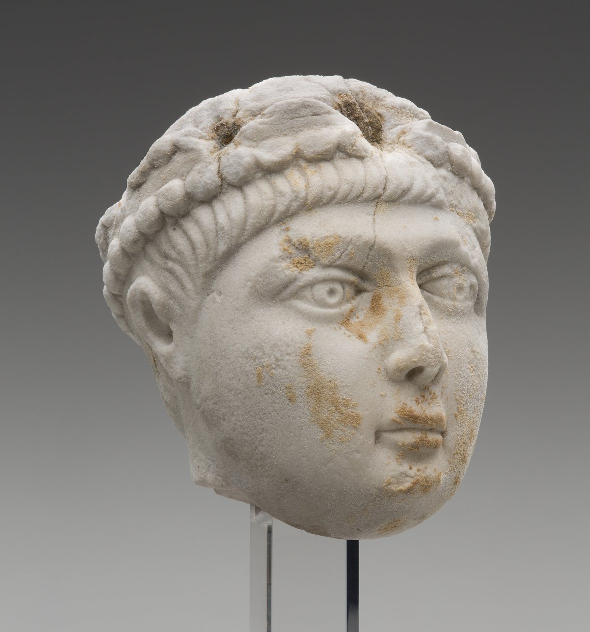 Honorius császár feje gyermekként, Kr.u. IV. század vége (márvány) alkotó: Roman