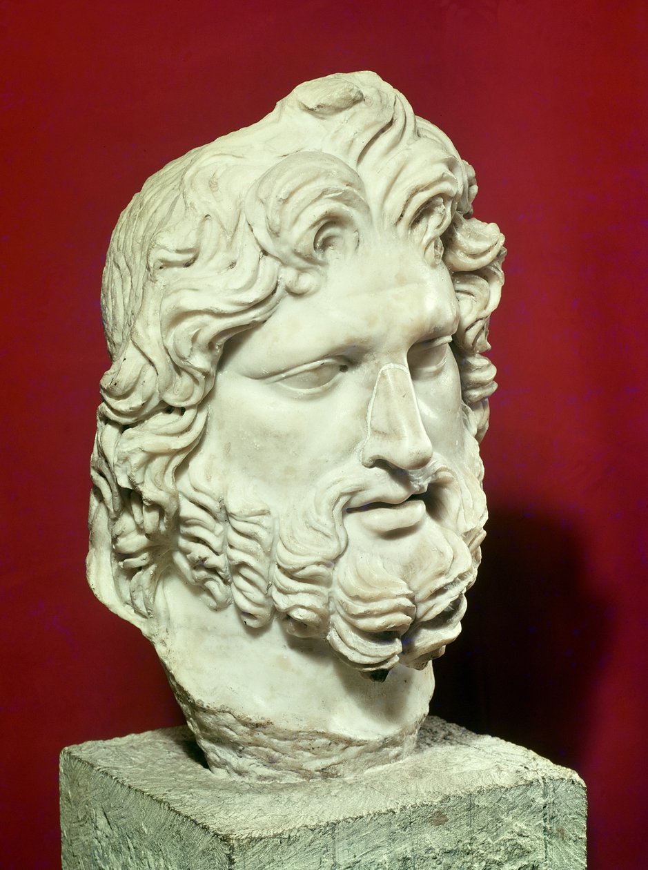 Jupiter feje (márvány) alkotó: Roman