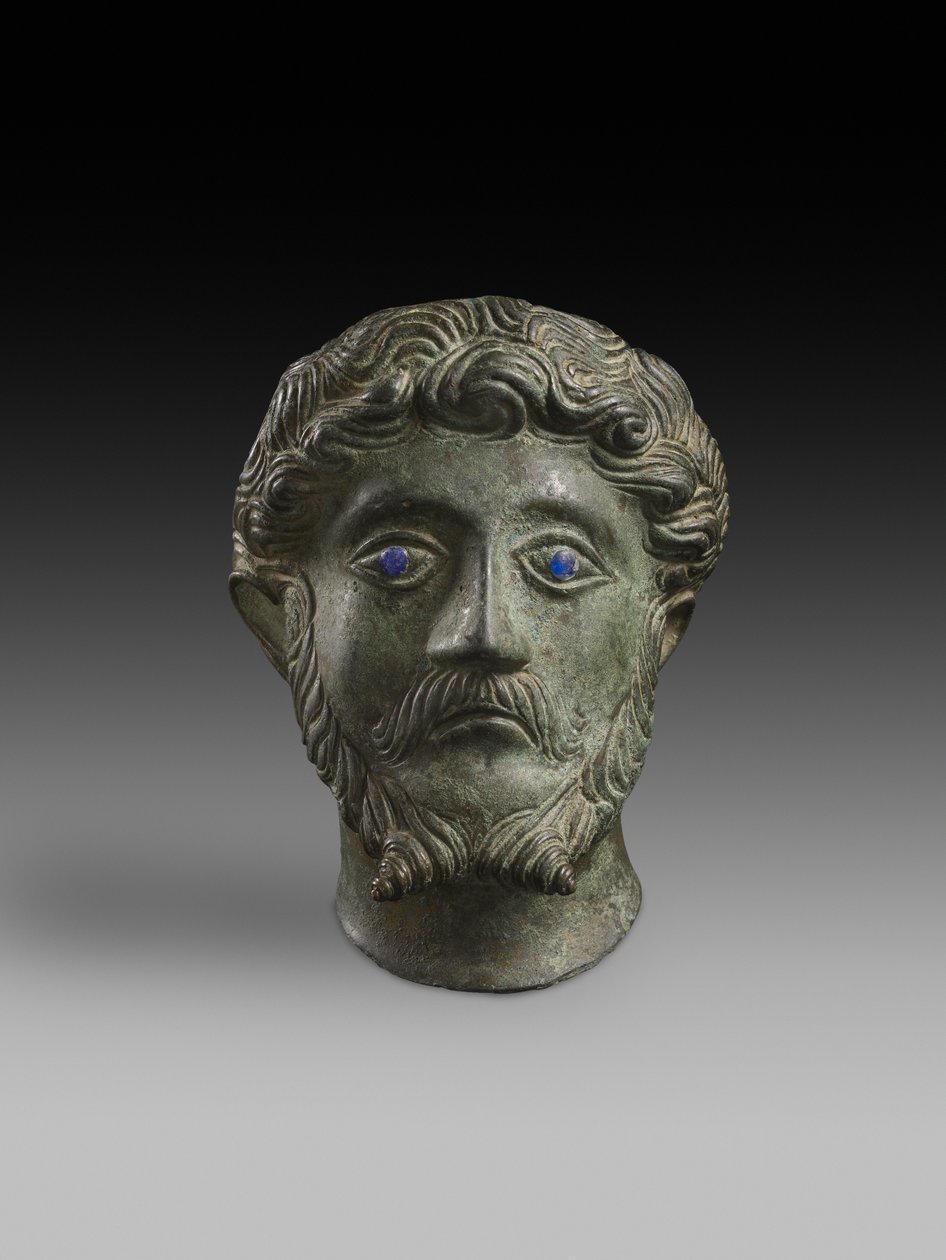 Marcus Aurelius feje, i.sz. 161-180 (bronz) alkotó: Roman