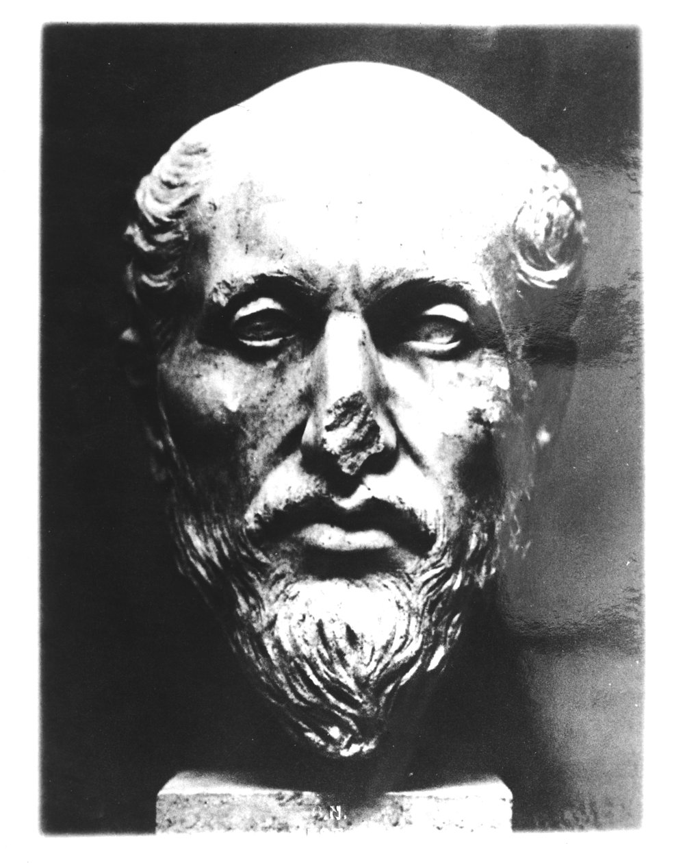 Plótinosz feje (205-270) (márvány) alkotó: Roman