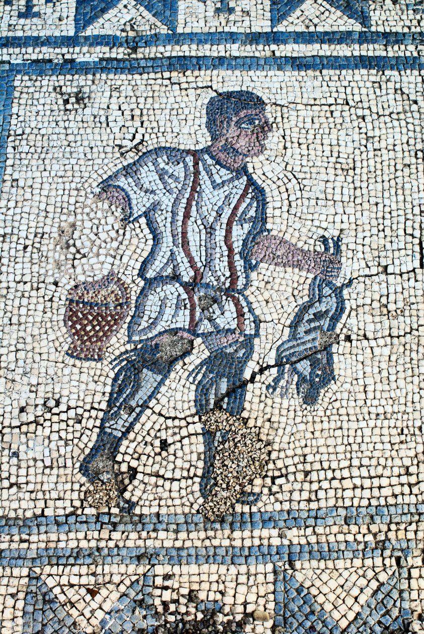 Vadász a római kertben (mozaik) alkotó: Roman