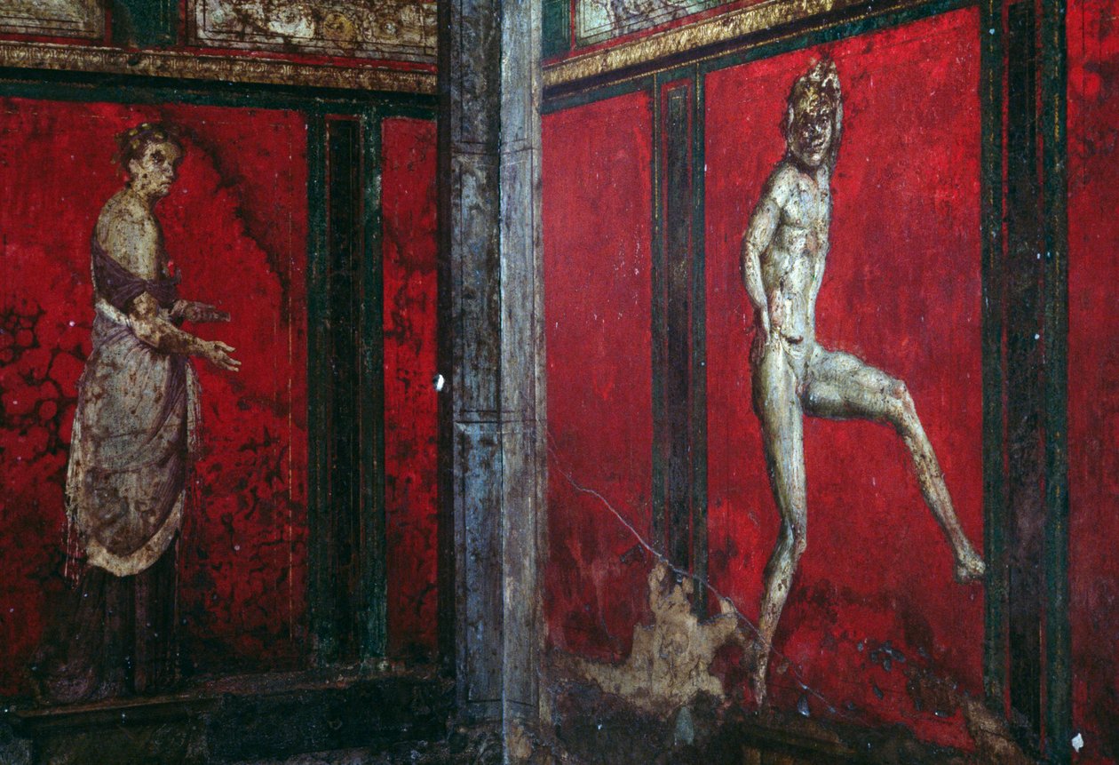 Dionüszosz-kultusz beavatási rítusai, a Villa Dei Misteri freskója alkotó: Roman