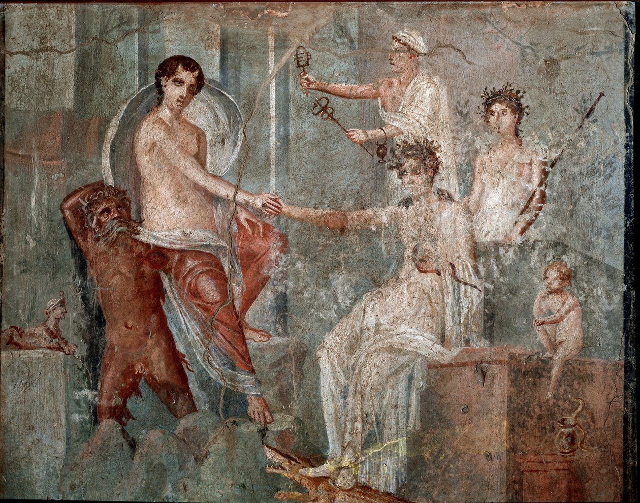 Io érkezése Egyiptomba – Freskó alkotó: Roman