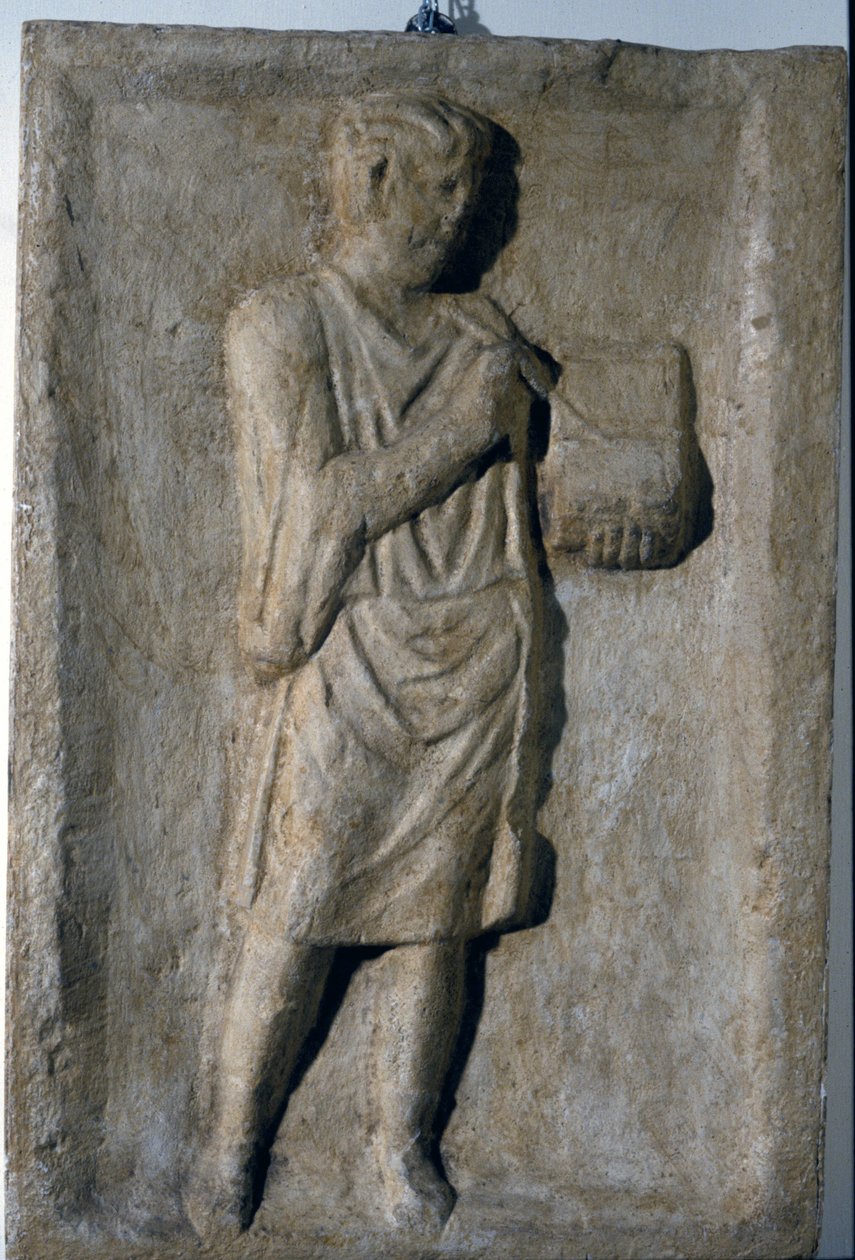 Alacsony római dombormű a Kr.u. 3. századból. Író. alkotó: Roman