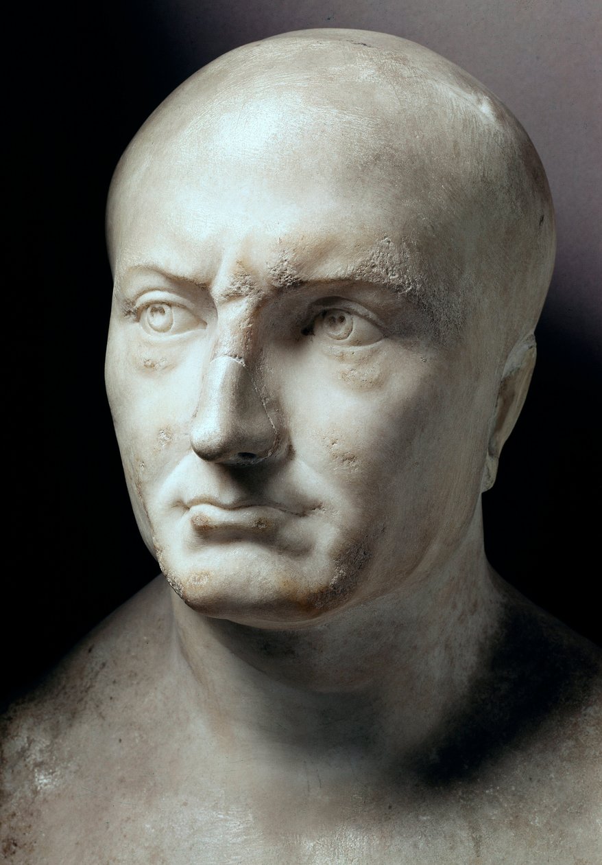 Publius Cornelius Scipio Africanus, római államférfi (i. e. 235-183) márványfeje - Róma, Musei Capitolini - Publius Cornelius Scipio Africanus (Kr. e. 236-183) feje (Scipio az afrikai, Scipio az idősebb, Scipio afrikai őrnagy vagy Scipio the Remek), általá alkotó: Roman