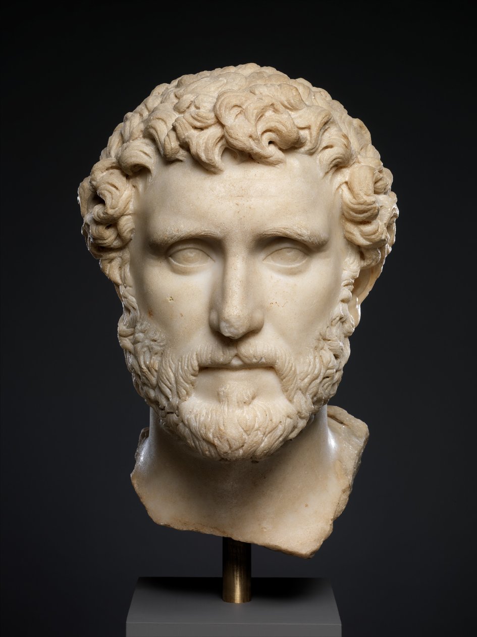 Antoninus Pius császár márványportréja, i.sz. 138–161 körül (márvány) alkotó: Roman