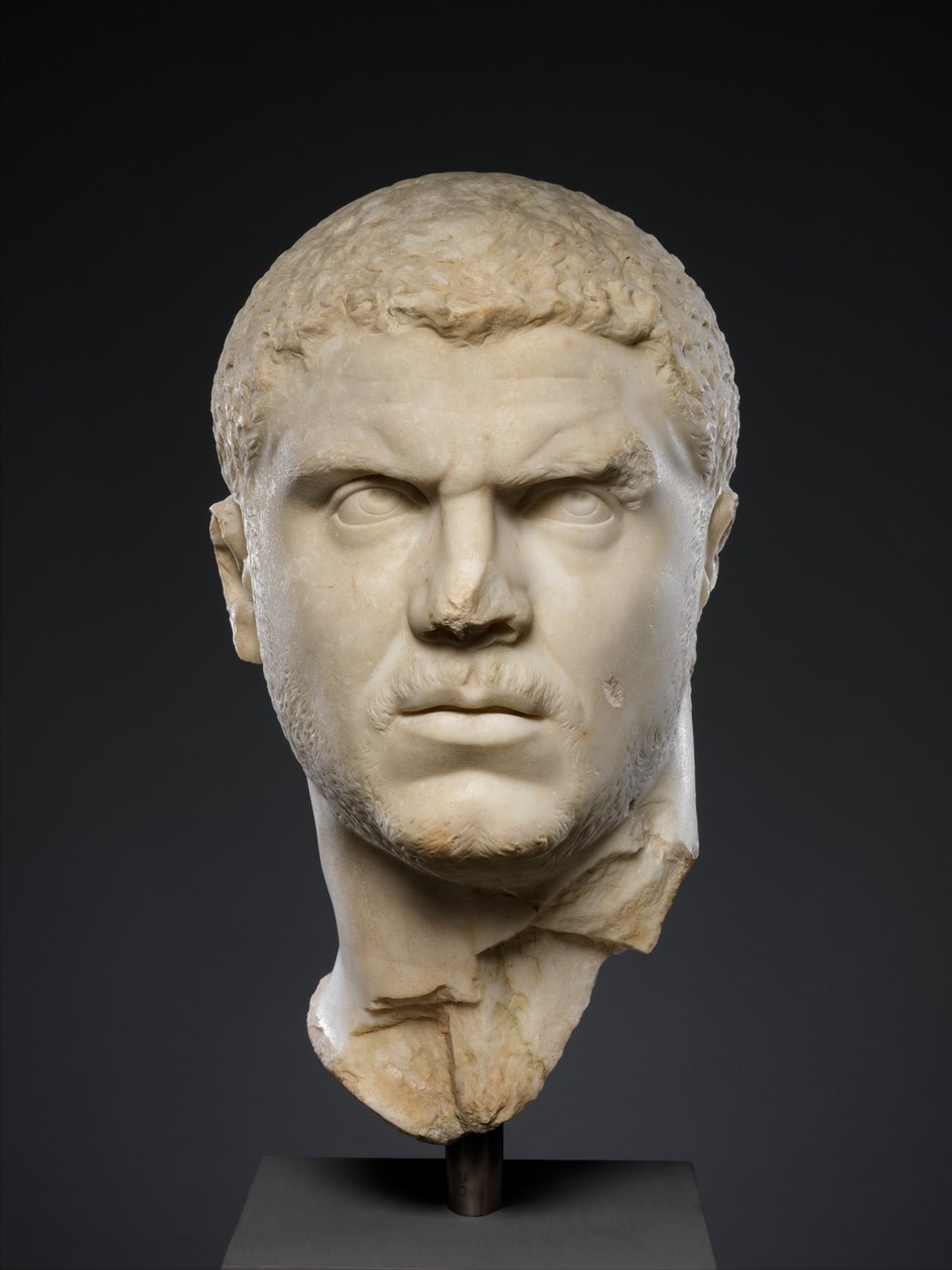 Caracalla császár márványportréja, i.sz. 212–217 (márvány) alkotó: Roman