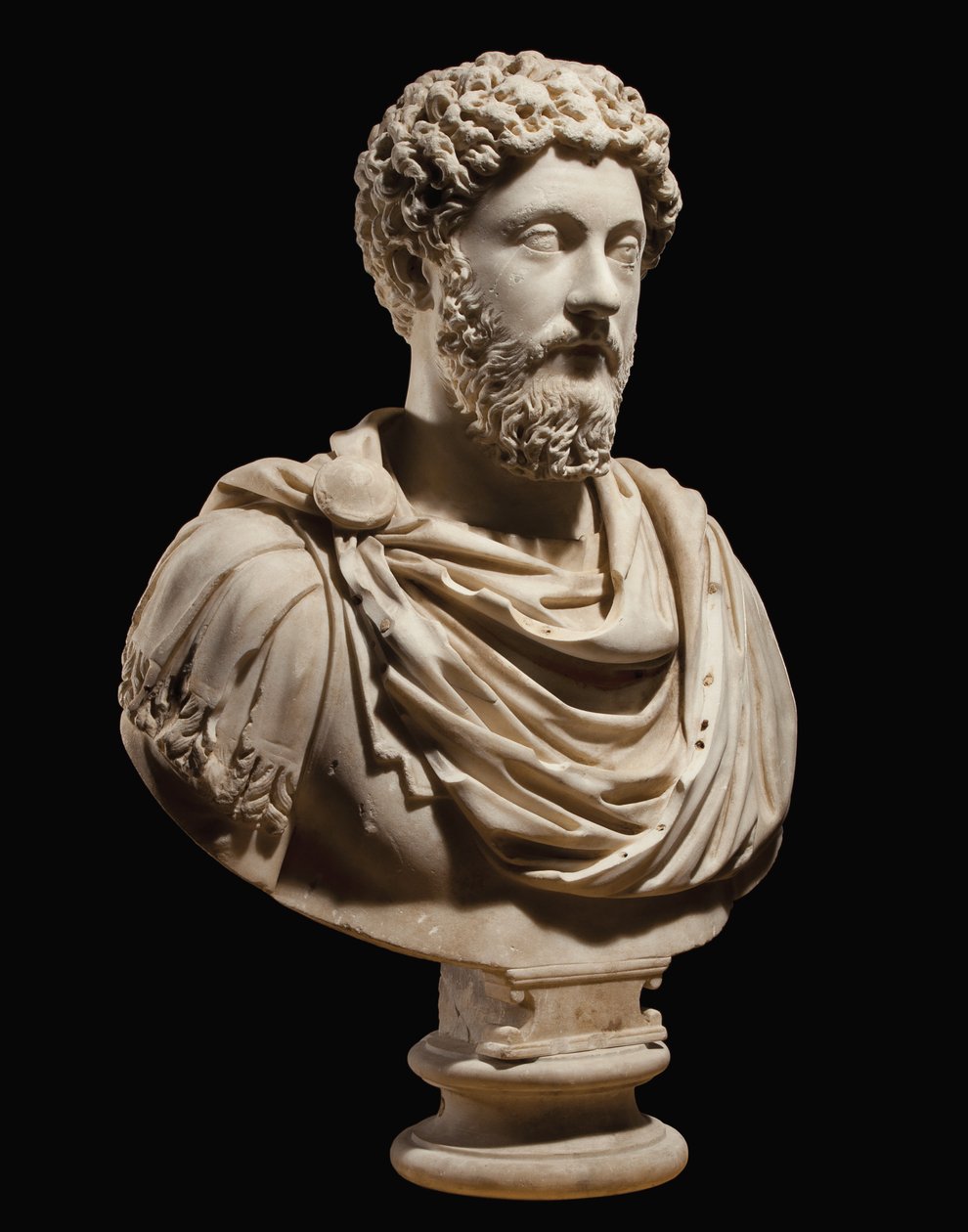 Marcus Aurelius császár arcképe mellszobra, i.sz. 170-180 körül alkotó: Roman