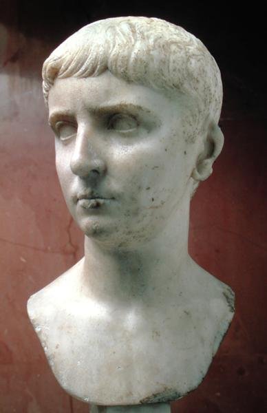 Portré, valószínűleg Gaius Caesar (Kr. e. 20-i.sz. 04) (közeli szemcsés márvány) alkotó: Roman