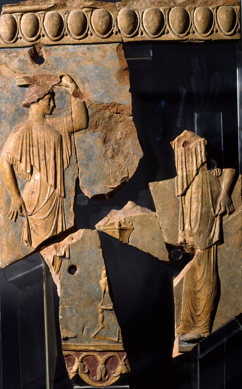 Relief az Apolló-templom környékéről, Palatinus-domb, Róma (terrakotta) alkotó: Roman