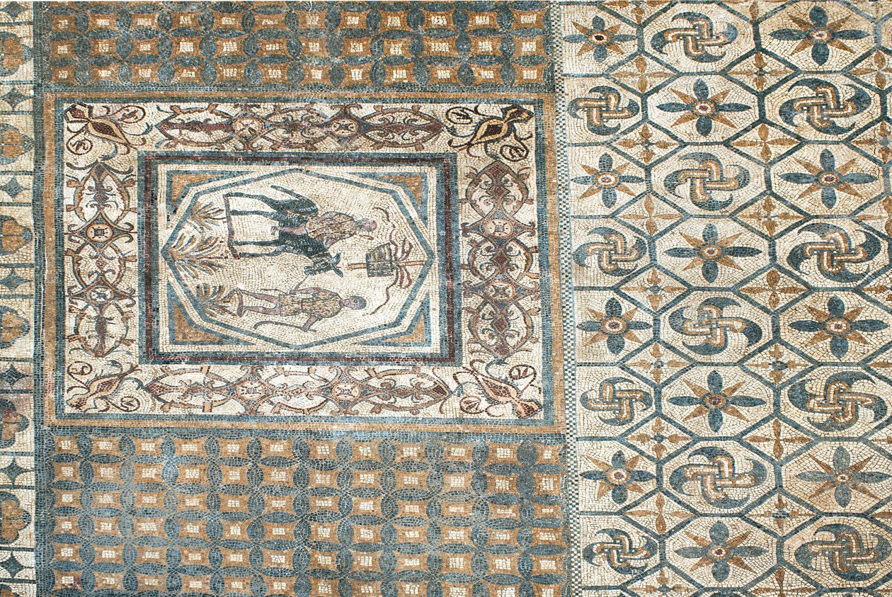 A római város mozaikjainak maradványai alkotó: Roman