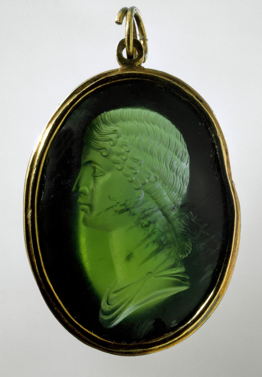 Római művészet: „Agrippina ifjabb (i.sz. 15-59) (Agrippina minor), Germanicus tábornok lánya, akit Neron meggyilkolt. Camee. Róma, Musei Capitolini alkotó: Roman