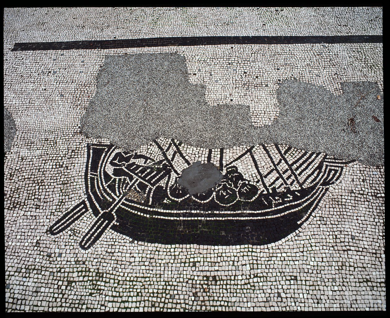 Római művészet: A Seafarers Corporation „hajó” mozaikja, Place des Corporations alkotó: Roman