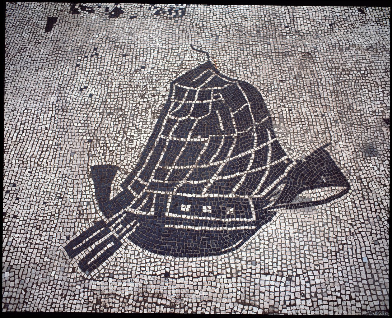 Római művészet: A Seafarers Corporation „hajó” mozaikja, Place des Corporations alkotó: Roman